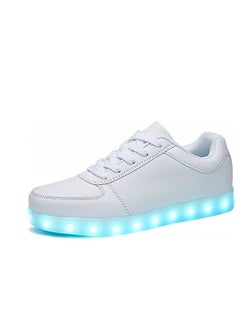 SKT Shiketro LED Flash Sports Shoes White  - Image 1