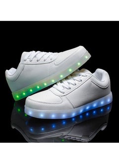 SKT Shiketro LED Flash Sports Shoes White  - Image 2