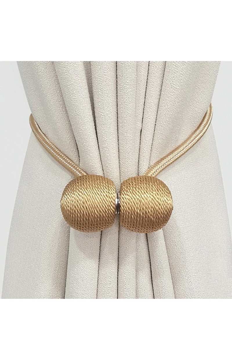 2 قطعة كلاسيكية ستارة مغناطيسية Tiebacks أسلوب حديث علاج النافذة الفاخرة Holdbacks ديكور حامل خطائص كليب للمنزل غرفة النوم في الهواء الطلق مكتب ستارة ديكور - Image 2