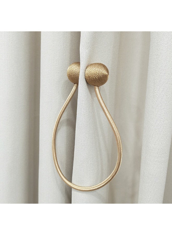 2 قطعة كلاسيكية ستارة مغناطيسية Tiebacks أسلوب حديث علاج النافذة الفاخرة Holdbacks ديكور حامل خطائص كليب للمنزل غرفة النوم في الهواء الطلق مكتب ستارة ديكور - Image 4