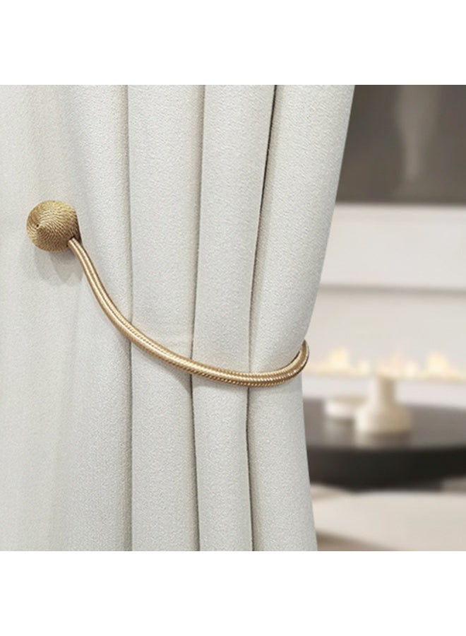 2 قطعة كلاسيكية ستارة مغناطيسية Tiebacks أسلوب حديث علاج النافذة الفاخرة Holdbacks ديكور حامل خطائص كليب للمنزل غرفة النوم في الهواء الطلق مكتب ستارة ديكور - Image 3