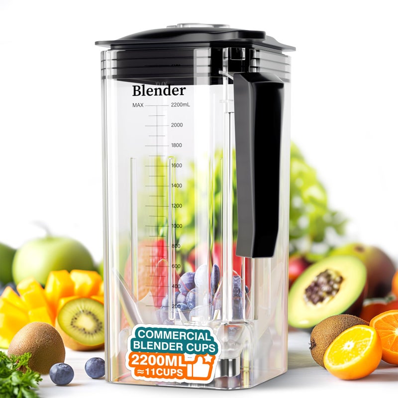 WantJoin Professional Commercial Blender Cups ONLY for WantJoin K90 Blender Shield Quiet Sound Enclosure 2200W Industries Strong and Quiet ProfessionalGrade Power Plastic