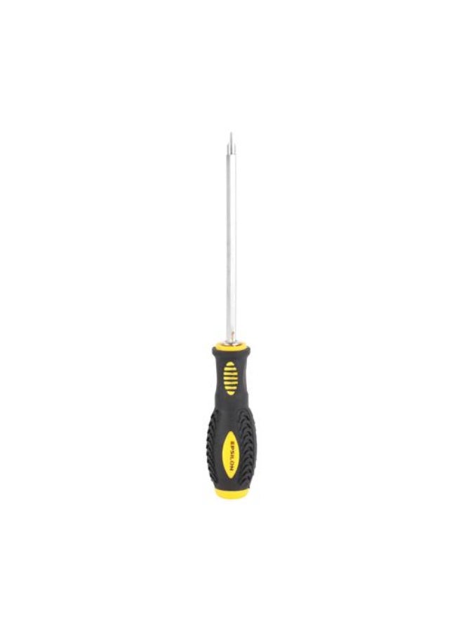 Epsilon 2-in-1 Screwdriver 6 x 150mm - EPST1406 | Double-Sided Interchangeable Phillips & Slotted Tips | Anti-Rust Steel | Ergonomic Grip Handle | Black & Yellow - Image 2
