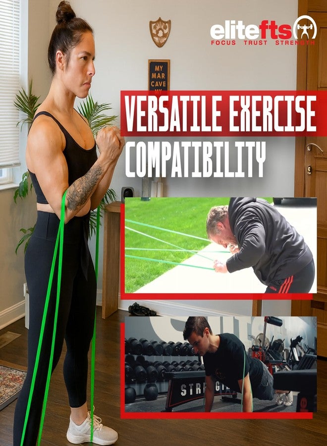 EliteFTS Pro Resistance Band - Boost Core Stability and Flexibility with This Portable, Joint-Friendly Tool - 41" Long (PRO Monster MINI Resistance Band, Green) (Single) - Image 3