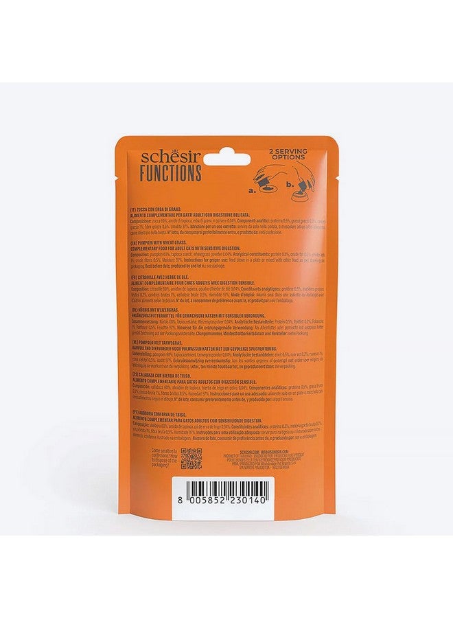 شيسر مكافآت القطط البالغة الحساسة من Function Digestive Topper بنكهة اليقطين مع عشبة القمح - 40 جم | عبوة من 3 قطع - Image 4