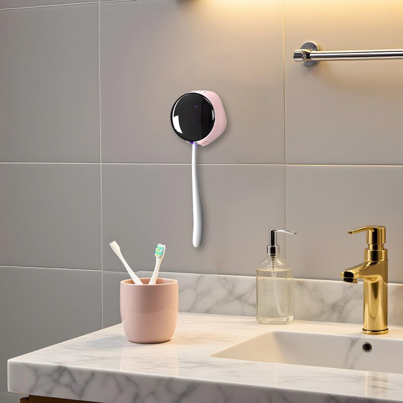 Electric Toothbrush Travel Case With USB Charging Wall Mount 7 4 Cm Punch Free Self Drying Shelf Wand Holder - Image 5