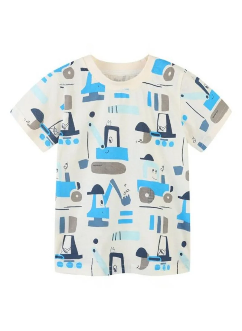 يونيكي White Printed Pockets T-shirt