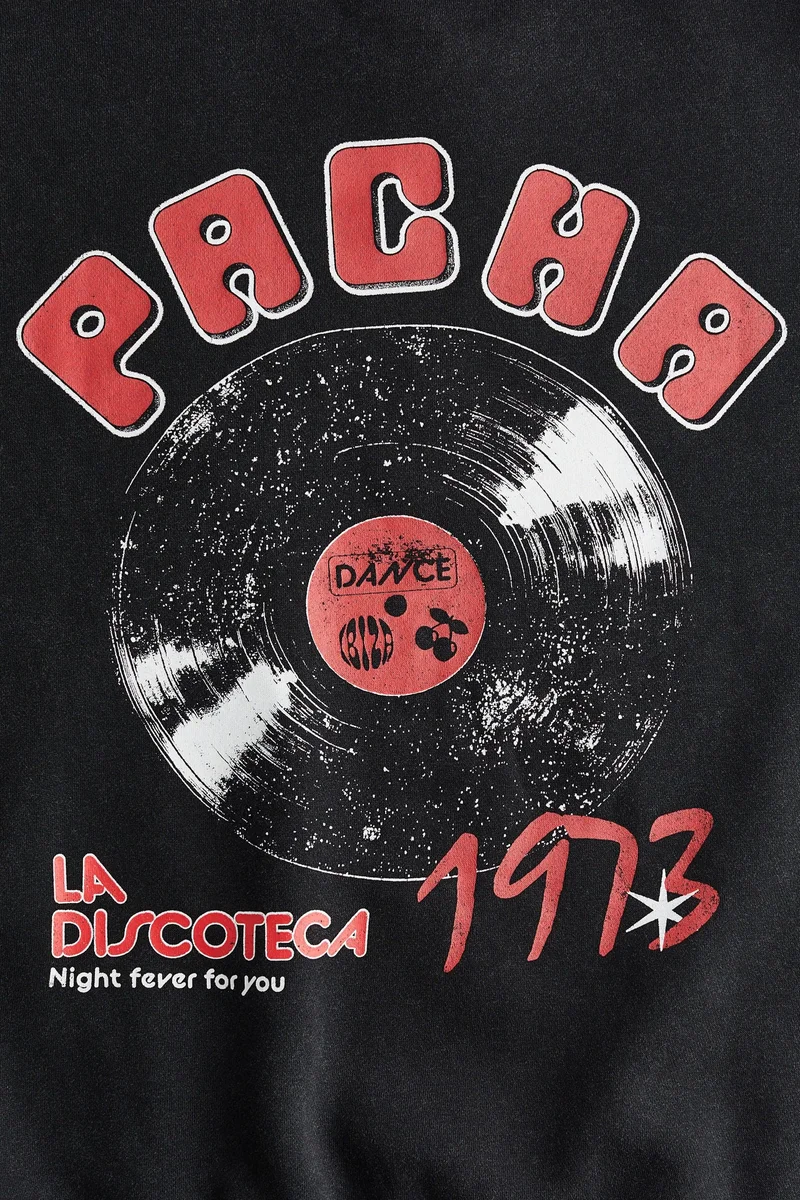 H&M Oversized print-motif sweatshirt