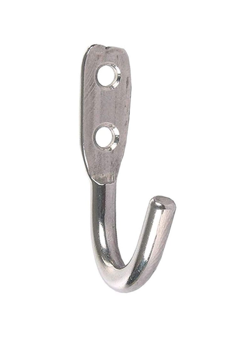 iSTAR Stainless Steel Unbreakable J Type Hook Bathroom Hooks Cloth Hanger Wall Hook Door Robe Hooks for Hanging Keys,Clothes (Pack of 10) - Image 3