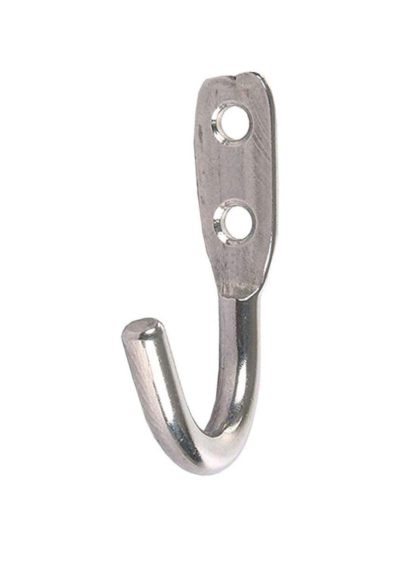 iSTAR Stainless Steel Unbreakable J Type Hook Bathroom Hooks Cloth Hanger Wall Hook Door Robe Hooks for Hanging Keys,Clothes (Pack of 10) - Image 2