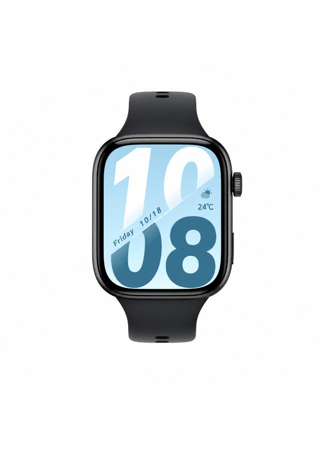 Honor 420 mAh X5i Smart Watch with 1.97" AMOLED Screen, 420mAh Long Battery (Up to 21 Days), Bluetooth Calling,  SpO₂ Monitor & Heart Rate Tracking, Slim 10.9mm Lightweight Design- Black - Image 1