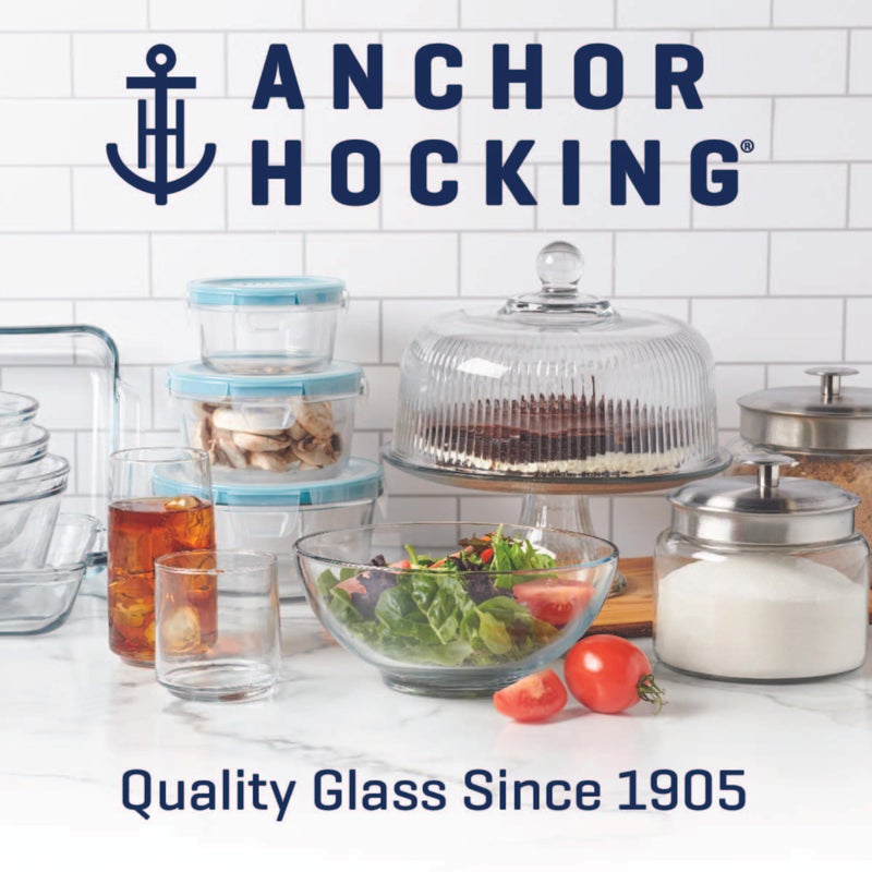 Anchor Hocking 1.5 Gallon Montana Glass Jar with Lid (2 piece, brushed metal, dishwasher safe) - Image 3