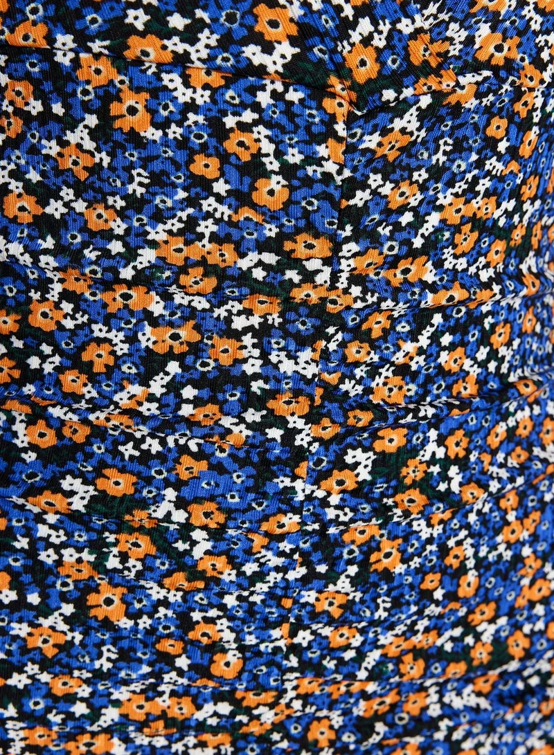 trendyol Floral Print Bodycon Dress