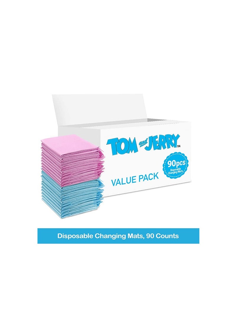 Tom And Jerry Tom And Jerry Disposable Changing Mats, 90 Counts  - Image 2
