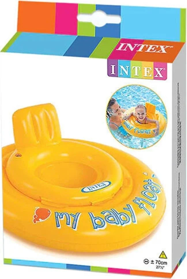 INTEX Yellow Baby Floater 70 cm |6-12MONTH|