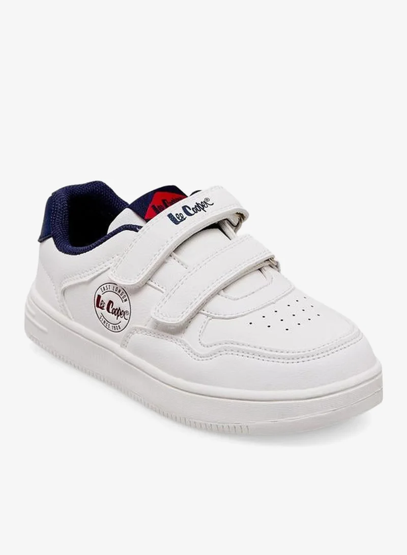 لي كوبر Boys Hook & Loop Ankle School Sneakers
