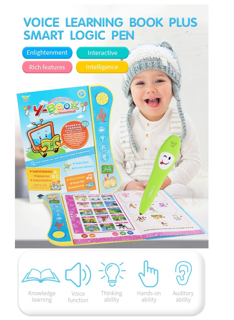 GOOTOY كتاب إلكتروني لقراءة النقاط الإنجليزية، كتاب قراءة صوتي مع قلم منطقي ذكي  - Image 1