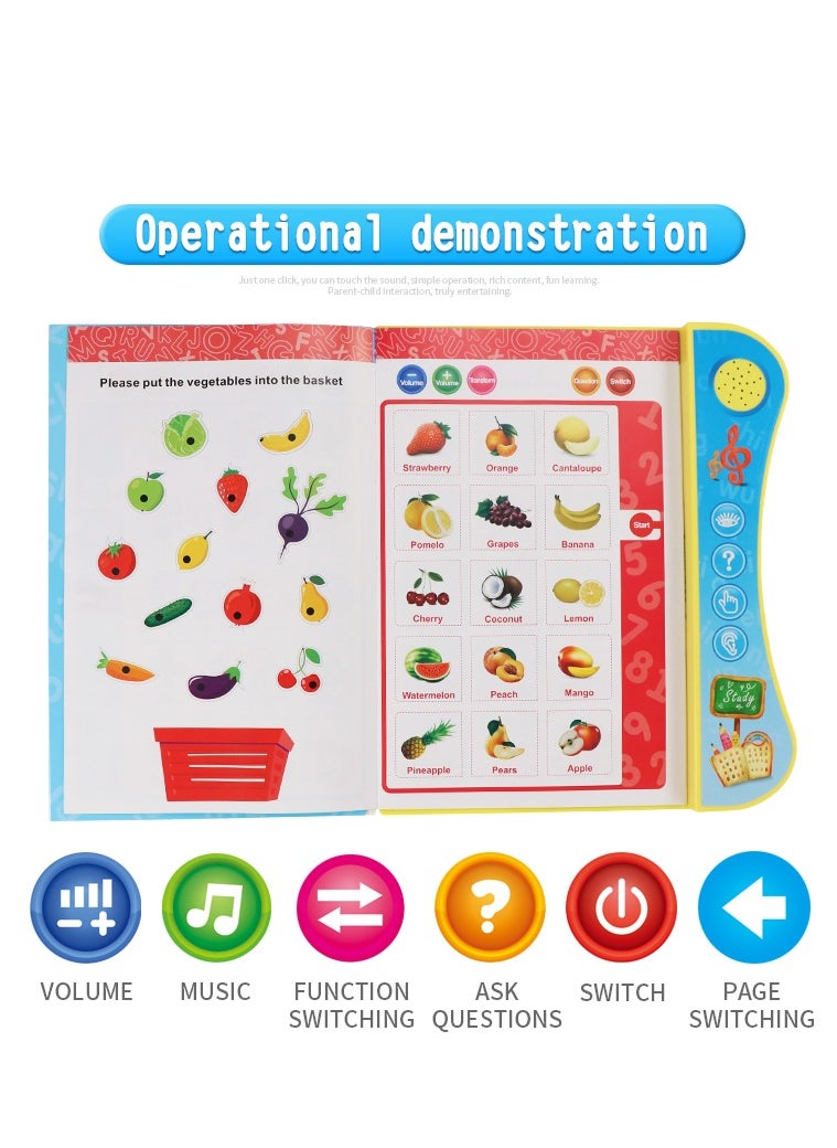 GOOTOY - كتاب إلكتروني لقراءة النقاط الإنجليزية، كتاب قراءة صوتي مع قلم منطقي ذكي - Image 1