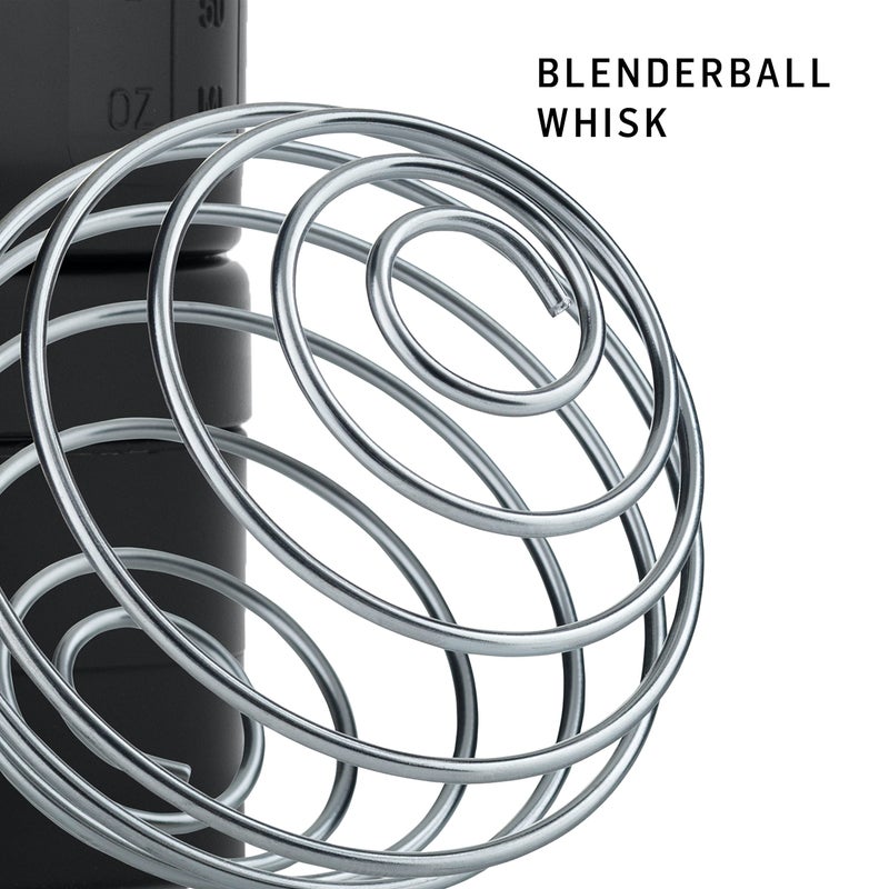 Blender Bottle زجاجة خلط BlenderBottle مع منظم حبوب ومساحة لتخزين مسحوق البروتين، نظام ProStak، سعة 22 أونصة، رمادي دخاني - Image 4
