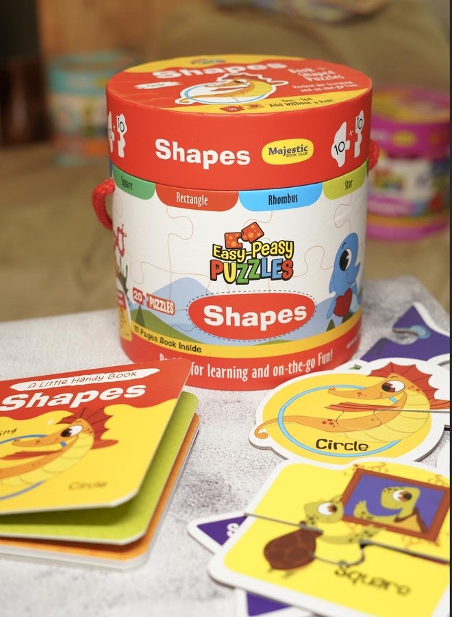 The Book Tree Shapes Puzzle Box for Kids I Educational Toy for Kids Age 2+ I 20 Shaped Jigsaw Puzzle Pieces and 1 Story Book for Early Learning I A for Children By Majestic Book Club - Image 2