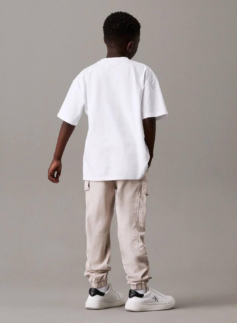 Calvin Klein Jeans Woven Cargo Trousers - Image 2