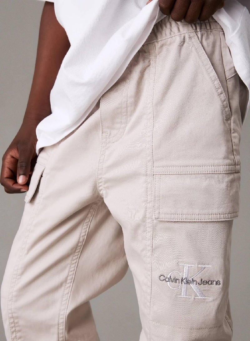 Calvin Klein Jeans Woven Cargo Trousers - Image 3