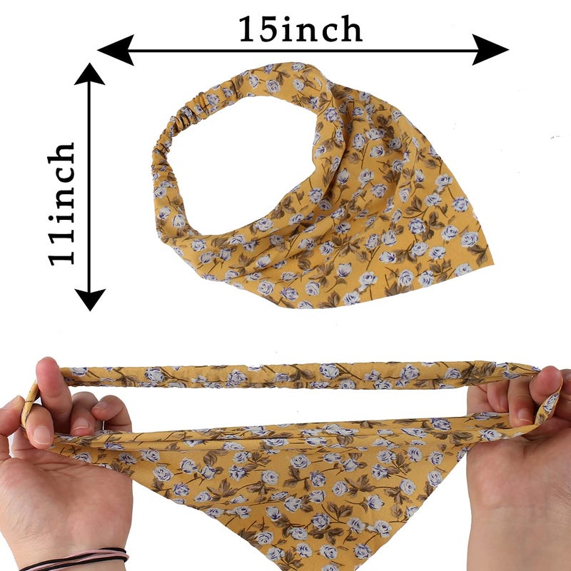 Jaciya Hair Scarfs Headband Bandana 10pcs Head Scarves Hair Accessories for Women paÃ±uelos para la cabeza para mujer - Image 3