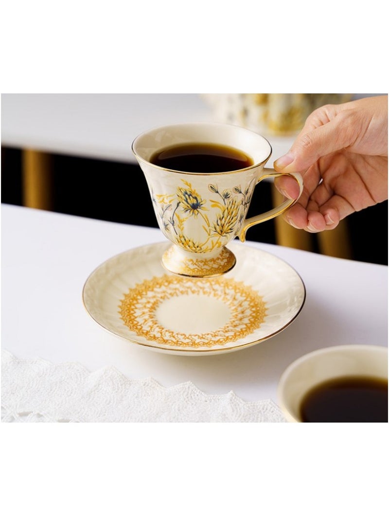 M MIAOYAN French palace style home coffee cup saucer water cup - Image 4