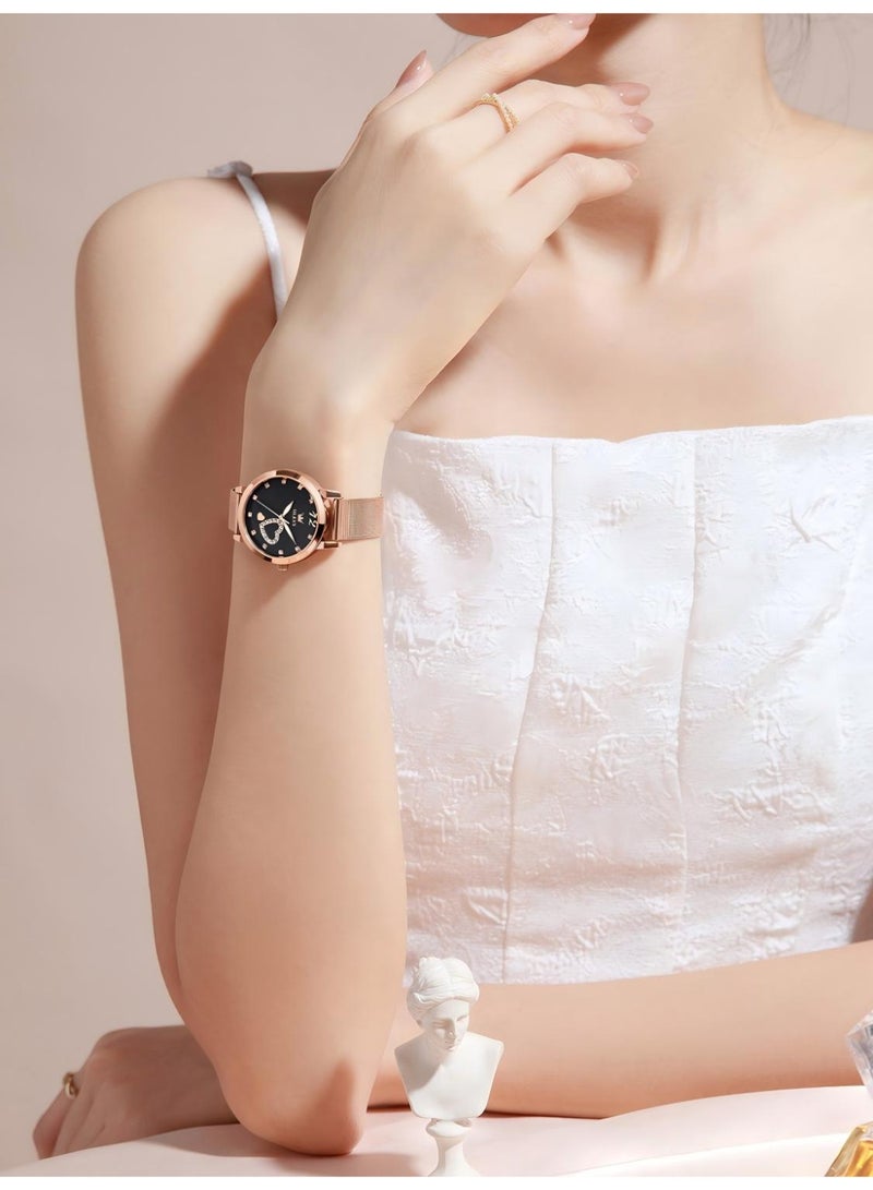 OLEVS Watch Women Mesh Waterproof Luminous Date Analog Quartz Ladies Watches Classic Dress Women's Wristwatch - Image 4