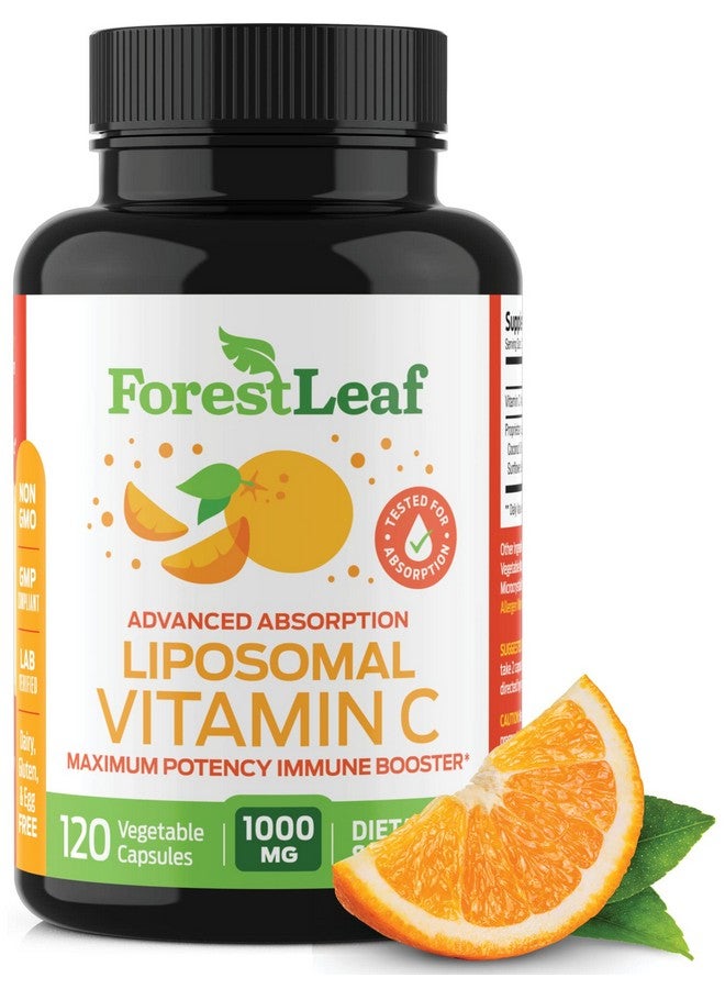 ForestLeaf Liposomal Vitamin C Vit C Vitamin C Liposomal Liposomal Vitamin C 1000Mg Vitamin C Capsules Immune Booster W/ Mct Oil & Sunflower Lecithin Superior Absorption 120 Capsules - Image 2