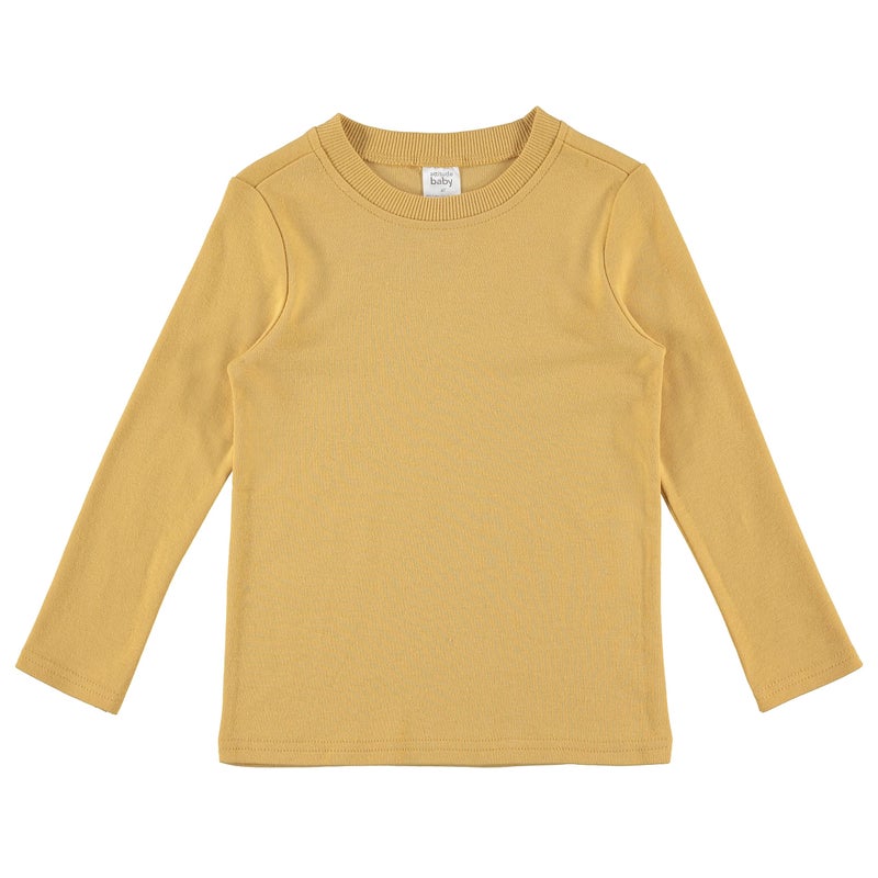 Cudlie 5-Pack Baby Boy Long Sleeve Shirt - Basic Tshirt Tops, Light Undershirt - Solid, Striped & Statement Tees, Size 12M - Image 5