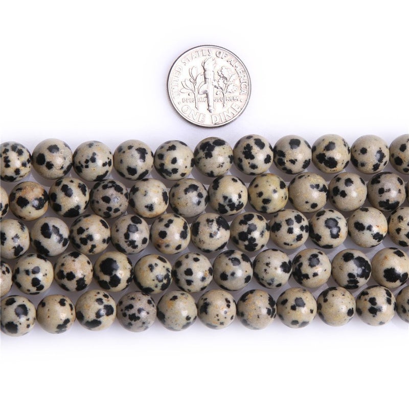10mm Natural Dalmatian Jasper Beads Round Gemstone Loose Beads for Jewelry Making 3840pcsstrand