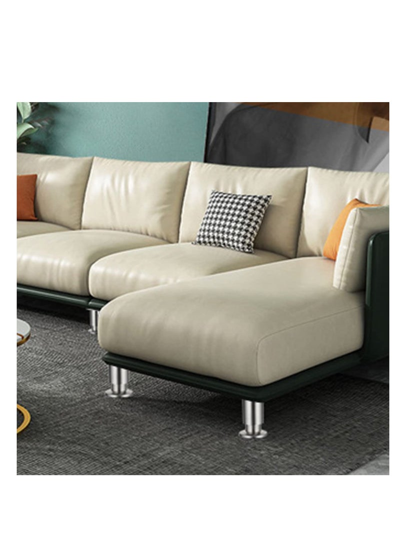 SOLARAE 4 قطع أقدام دعم الأثاث القابلة للتعديل، أقدام دعم معدنية، أرجل أثاث من الفولاذ المقاوم للصدأ، أرجل بديلة للأثاث، لطاولة الأريكة، الكرسي، المكتب، المطبخ، الخزائن - 20 سم - Image 2