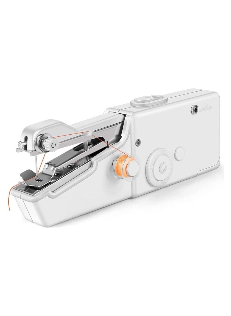 MARKQ Handheld Sewing Machine, Mini Portable Stitching machine for Beginners DIY Fabrics Clothes Home Travel, Cordless Electric Mending Machine for Home Quick Repairing and Stitch Handicrafts  - Image 1
