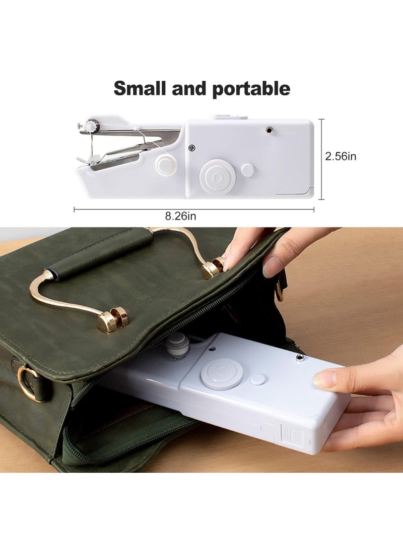 MARKQ Handheld Sewing Machine, Mini Portable Stitching machine for Beginners DIY Fabrics Clothes Home Travel, Cordless Electric Mending Machine for Home Quick Repairing and Stitch Handicrafts  - Image 2