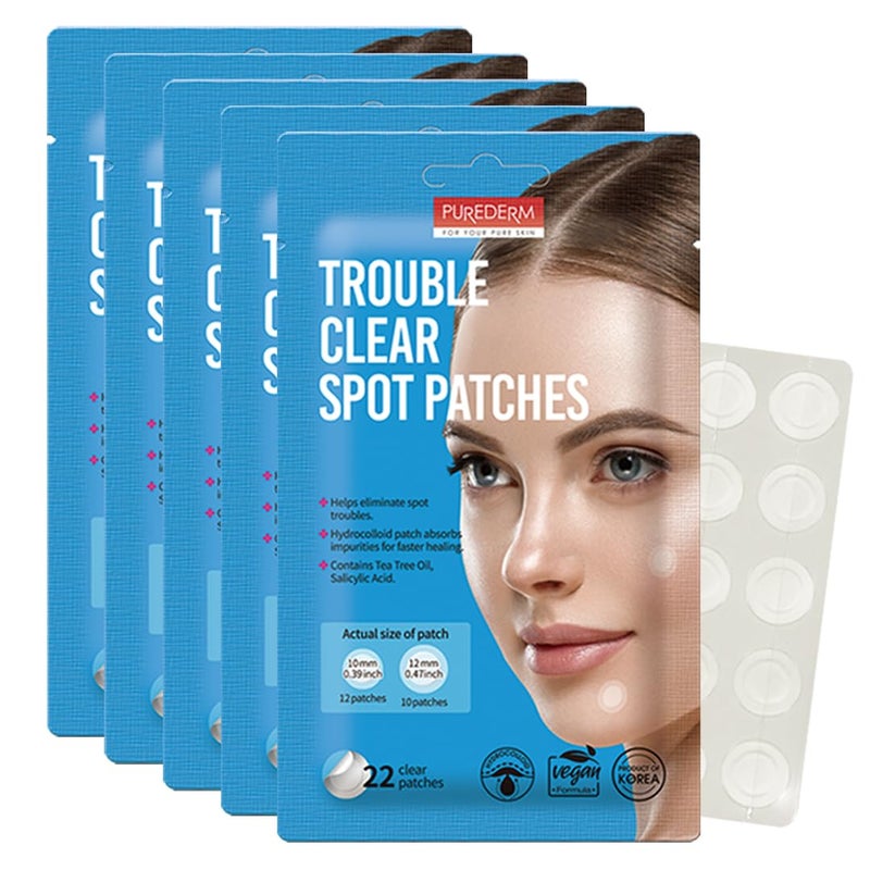 Purederm Purederm Trouble Clear Spot Patches 5 Pack 