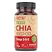 DEVA Vegan Vitamins Chia Seed Oil Packed with Omega 3 6 9 Other Essential Fatty Acids ColdPressed Unrefined 90 Capsules - Image 1