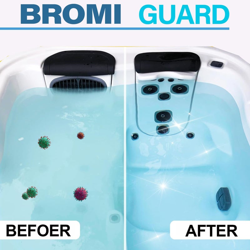 BROMIGUARD ã€1 Inch 5.5 Lbsã€‘ Bromine Tablets for Spa Hot Tub Chemical Tabs Brominating Tablets Spa Hot Tub Chemical Sanitizer - Image 4