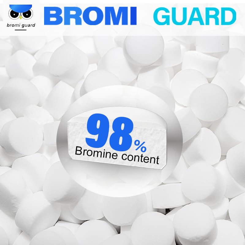 BROMIGUARD ã€1 Inch 5.5 Lbsã€‘ Bromine Tablets for Spa Hot Tub Chemical Tabs Brominating Tablets Spa Hot Tub Chemical Sanitizer - Image 3