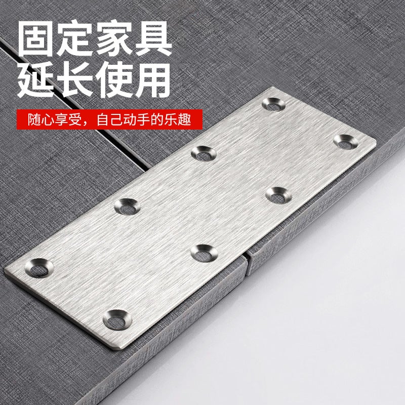 Thickened Stainless Steel Long Angle Bracket 90-Degree Right-Angle Triangle Iron Fastener Reinforcement Furniture Cabinet Connector Angle Bracket - Image 5