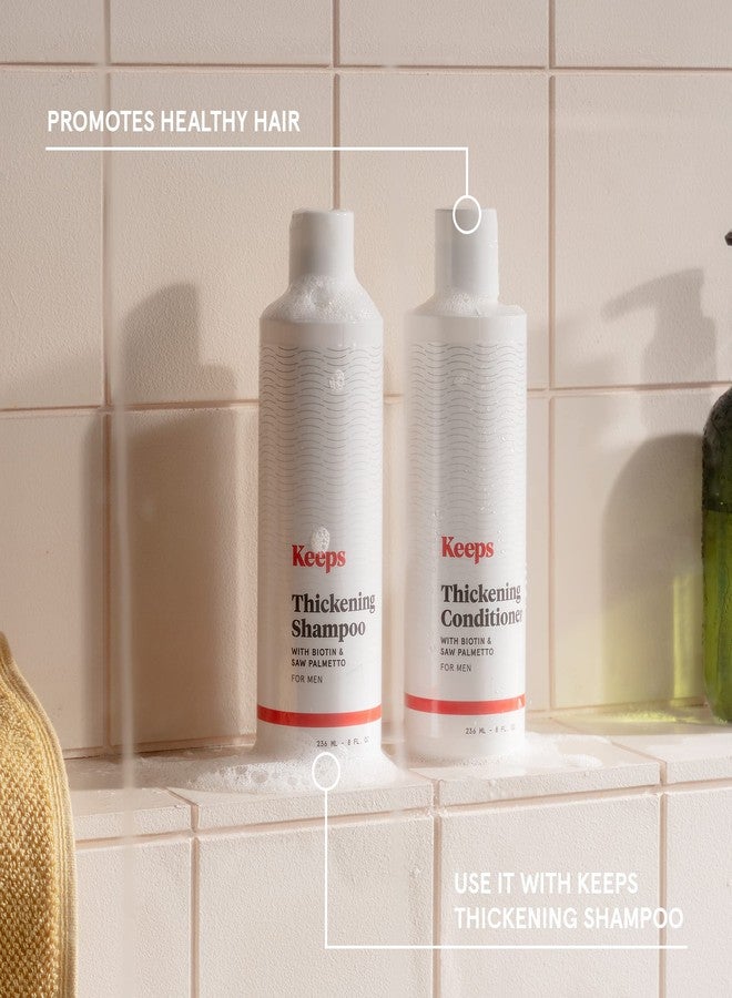 Keeps Hair Regrowth Treatment Mens Conditioner for Fuller, Thicker Looking Hair, 8 oz - Thinning and Hair Growth Conditioner for Men - DHT Blocker - Infused with Biotin, Caffeine, & Saw Palmetto - Image 5