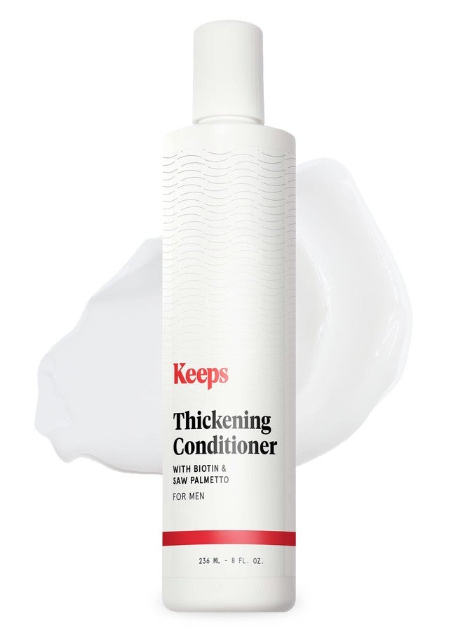 Keeps Hair Regrowth Treatment Mens Conditioner for Fuller, Thicker Looking Hair, 8 oz - Thinning and Hair Growth Conditioner for Men - DHT Blocker - Infused with Biotin, Caffeine, & Saw Palmetto - Image 1