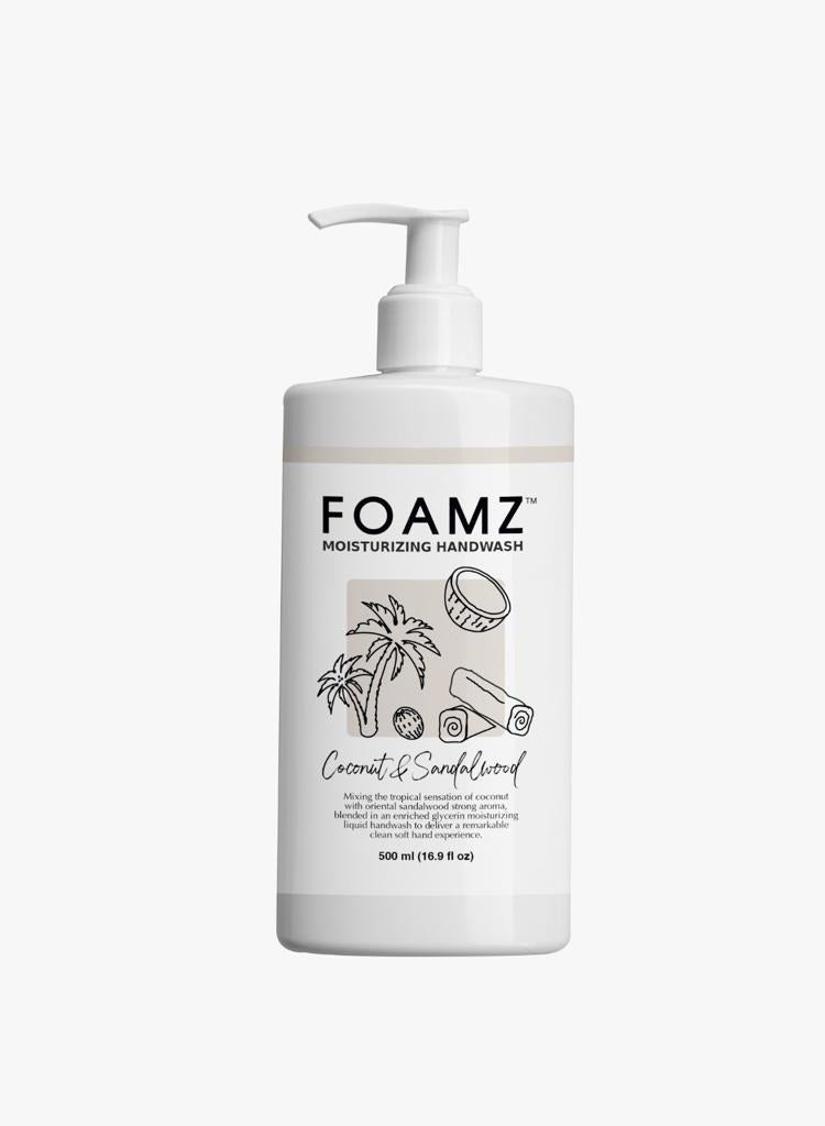 FOAMZ Liquid Hand Wash With Coconut and Sandalwood Scents 500 ml - Image 1
