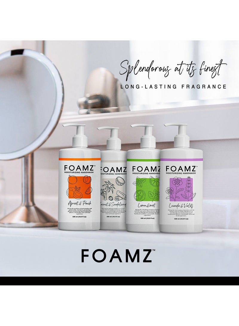 FOAMZ Liquid Hand Wash With Coconut and Sandalwood Scents 500 ml - Image 4