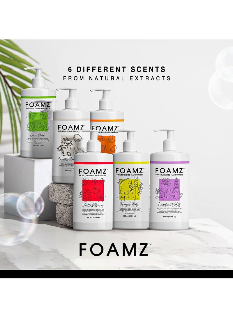 FOAMZ Liquid Hand Wash With Coconut and Sandalwood Scents 500 ml - Image 5