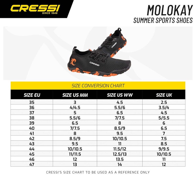 Cressi Molokai Aqua Shoe Black/Orange - Image 5