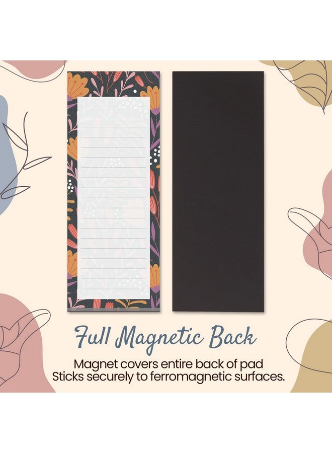 MATICAN Grocery List Magnet Pad for Fridge, 6-Pack Magnetic Note Pads Lists, 60 Sheets Per Pad, 6 Cute Floral Designs, Full Magnet Back To-Do-List Notepads - Image 5