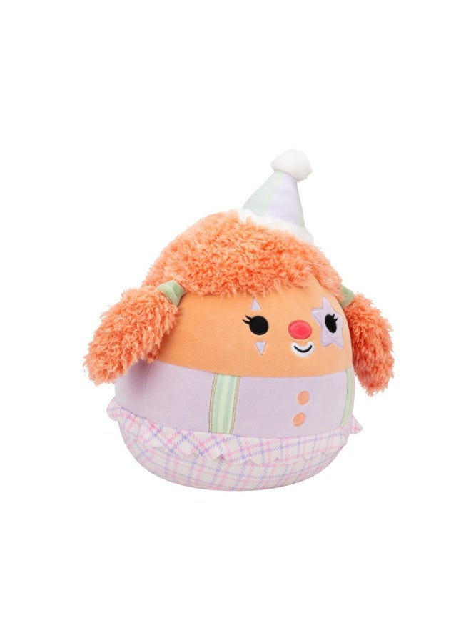 Squishmallows SQCR - Medium Plush (12" Squishmallows) (Salinas - Clown W/Pastel Orange Hair and Star Eye Patch) - Image 5