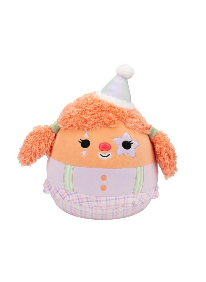 Squishmallows SQCR - Medium Plush (12" Squishmallows) (Salinas - Clown W/Pastel Orange Hair and Star Eye Patch) - Image 1