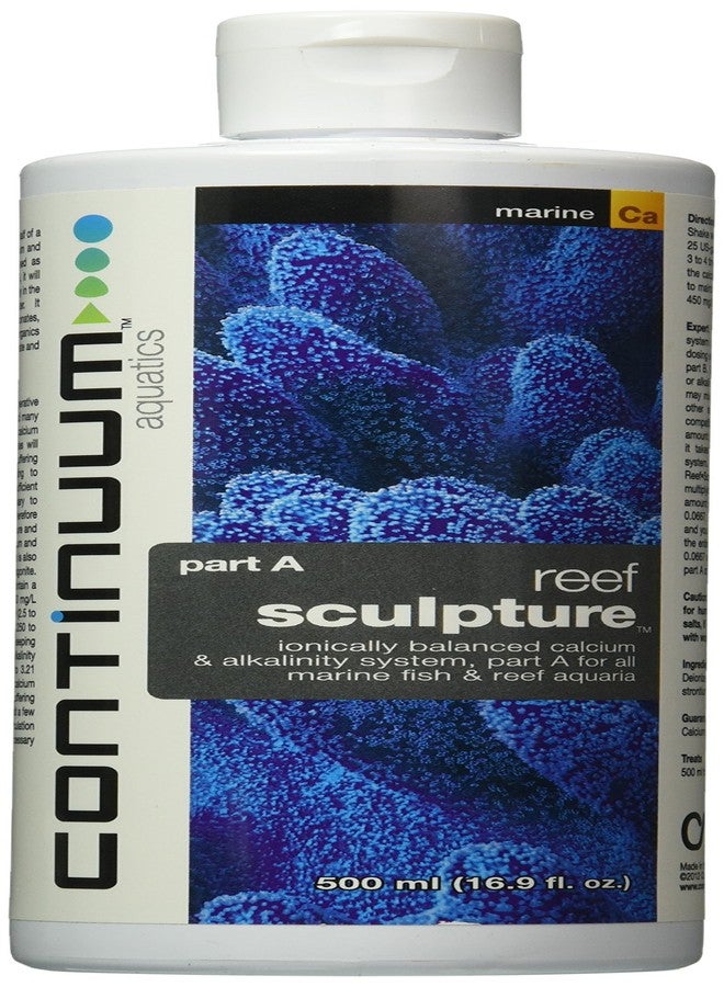 Continuum Aquatics Reef Sculpture A - Ionically Balanced Calcium & Alkalinity System for All Marine Fish & Reef Aquariums, 500 ml - Image 1